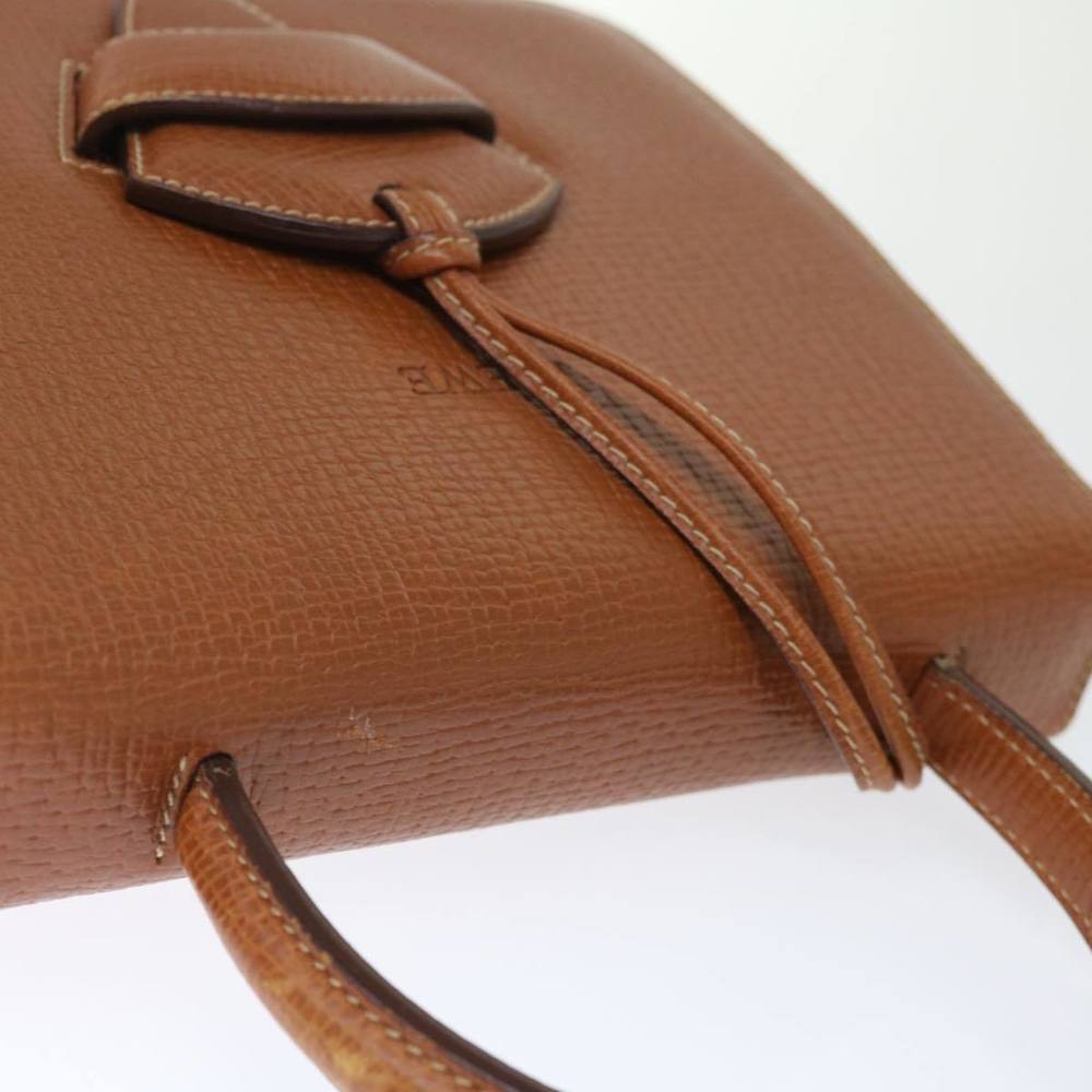LOEWE Hand Bag Leather Brown Auth 71590 - Picture 6 of 16